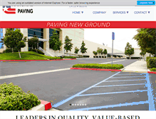 Tablet Screenshot of nationalpaving.com